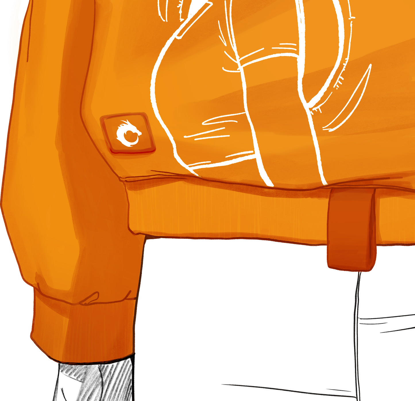 Orange Safety Hoodie