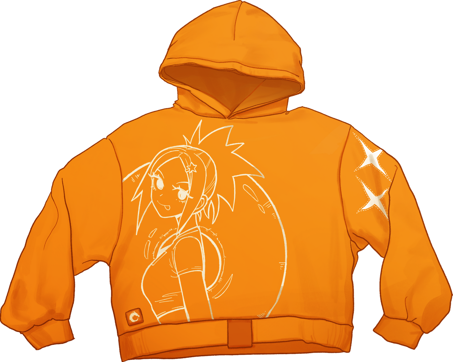 Orange Safety Hoodie