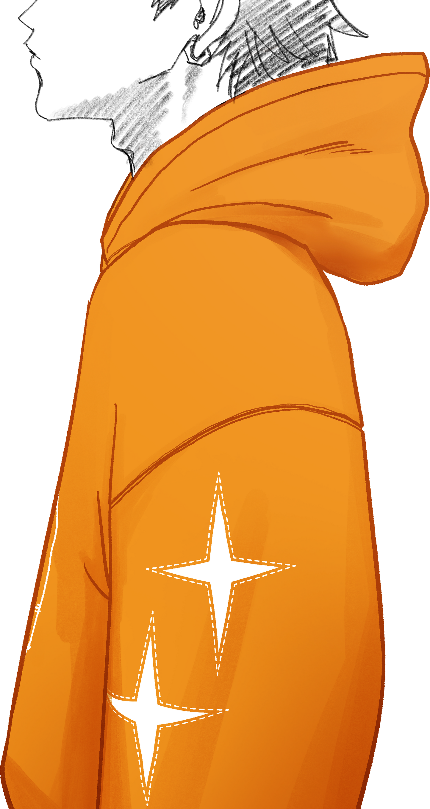 Orange Safety Hoodie